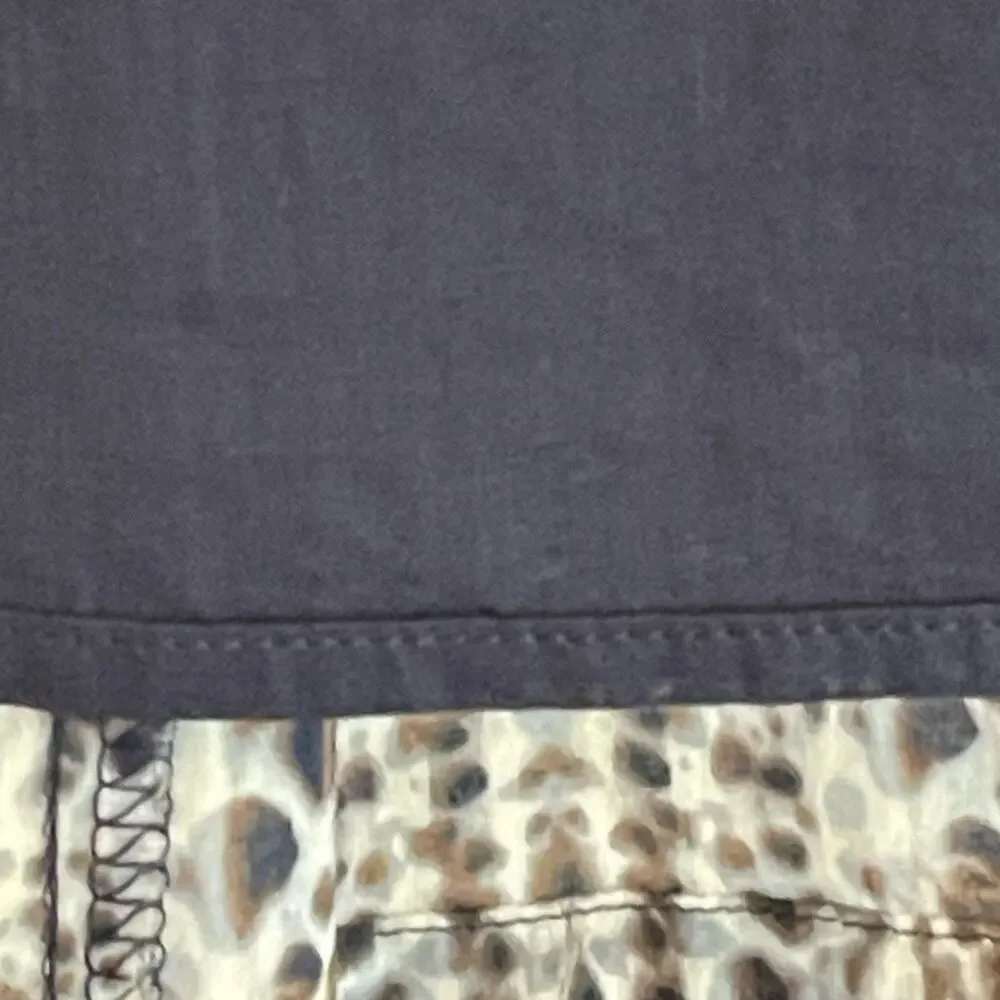 Liz Claiborne Mixed Pattern 100% Cotton MIDI A-Line Skirt size 8 - Picture 6 of 9